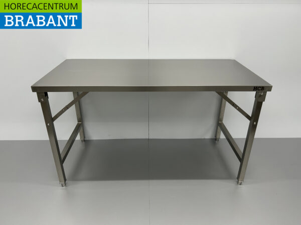 RVS Inklapbare Werktafel Tafel 150 x 70 x 85 cm Horeca